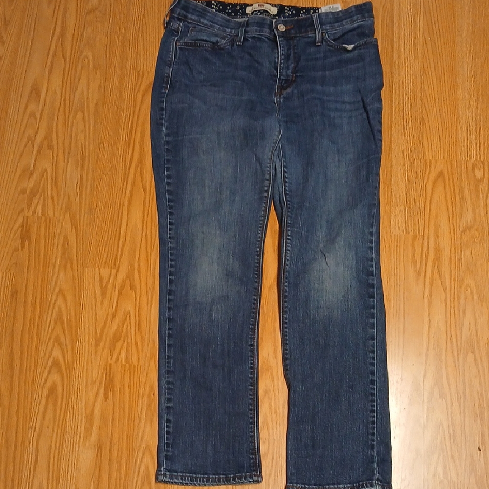 Women's Levi's 525 perfect waist straight leg Blue Jeans Size 12